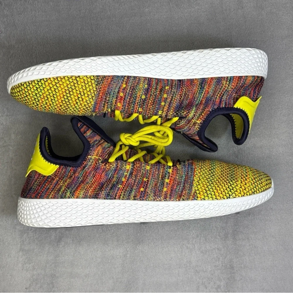 Adidas HU Tennis Pharrell Williams Multicolor Knit Sneakers Mens 12